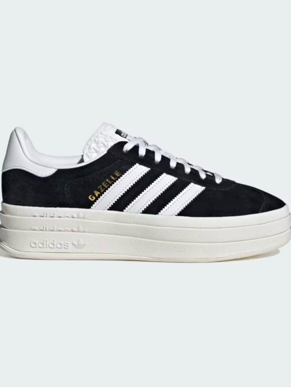 adidas Gazelle Platform Sneakers - Black & White